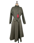 Vestido largo nylon verde
