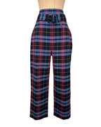 Pantalón escoces azul granate