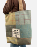 Bolsa reciclada cuadros escocesa