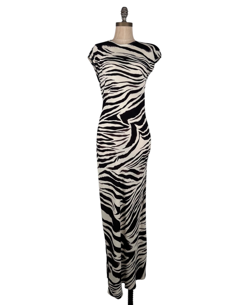 Vestido largo zebra