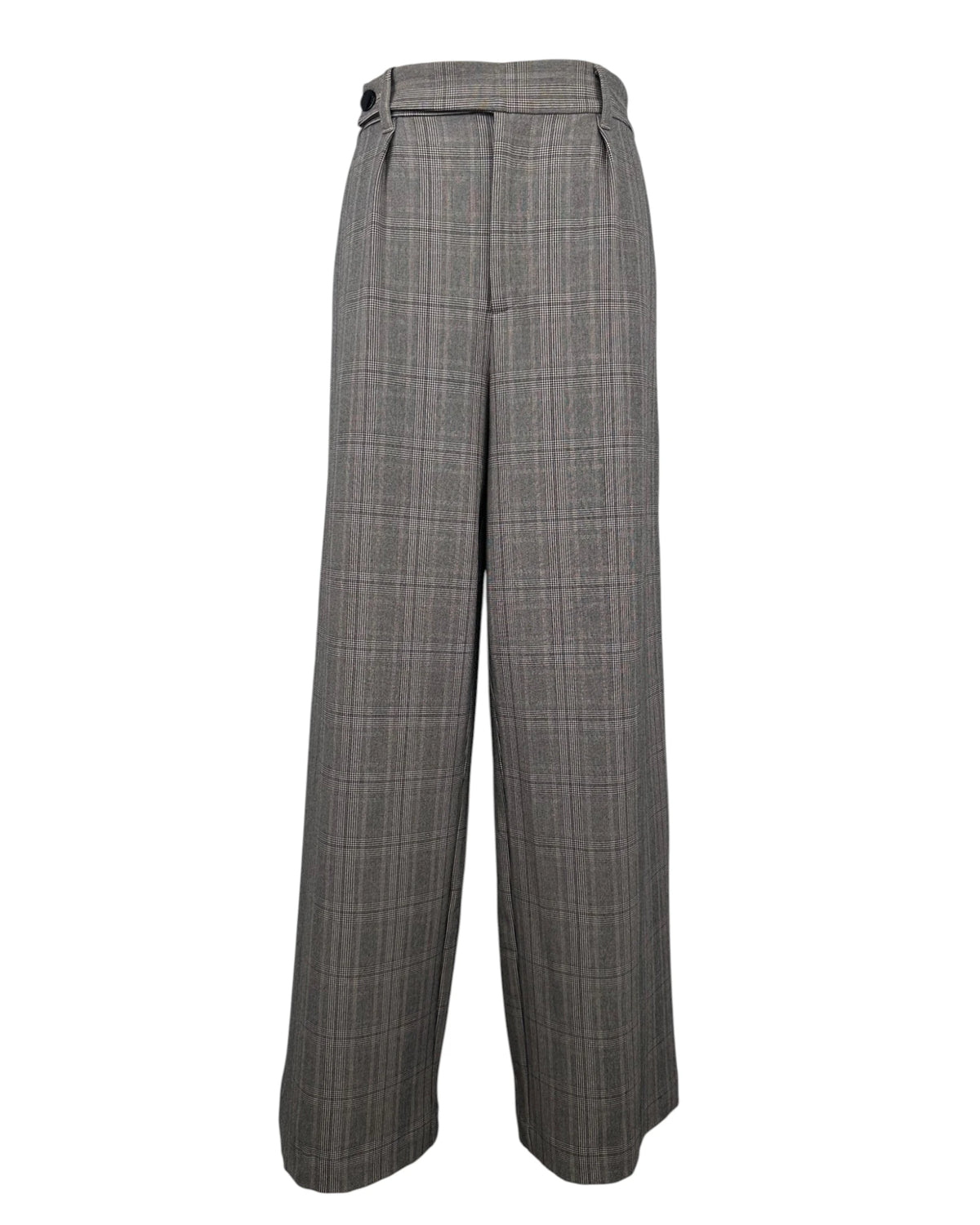 Pantalón escoces gris marrón
