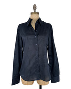 Camisa azul decoracion terciopelo