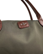 Bolso verde lona (2)