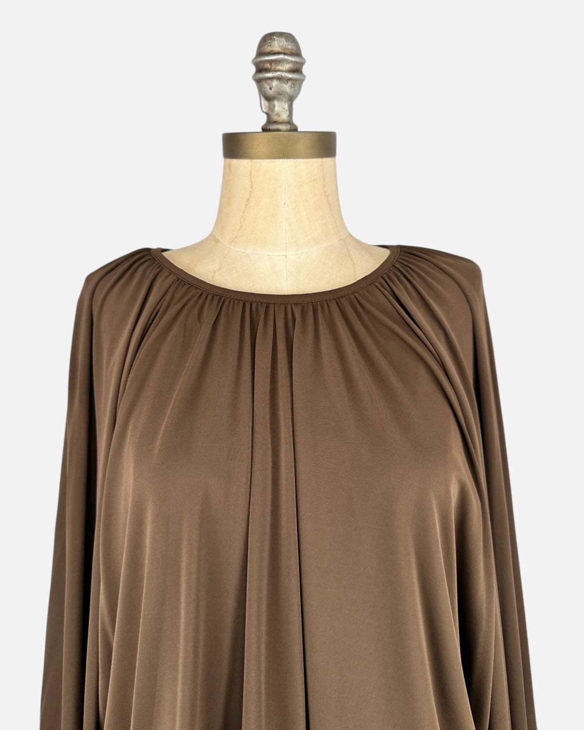 Blusa marrón globo (2)