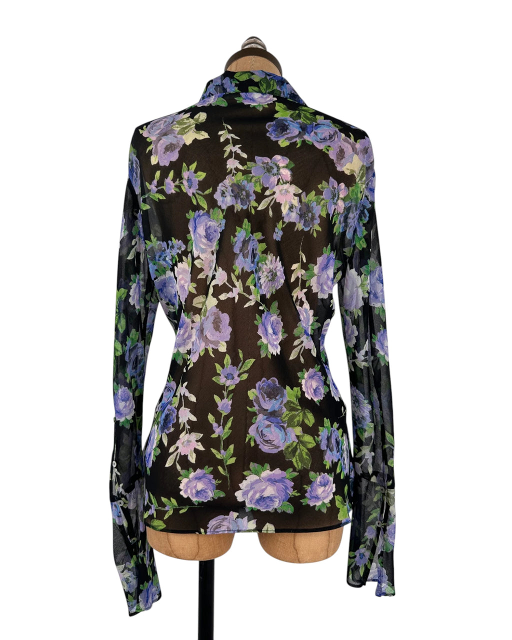Blusa gasa flores lilas (3)