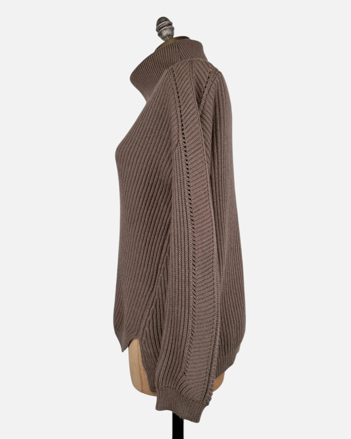 Jersey cuello alto marrón (3)