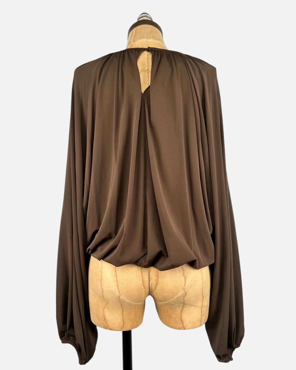 Blusa marrón globo (4)