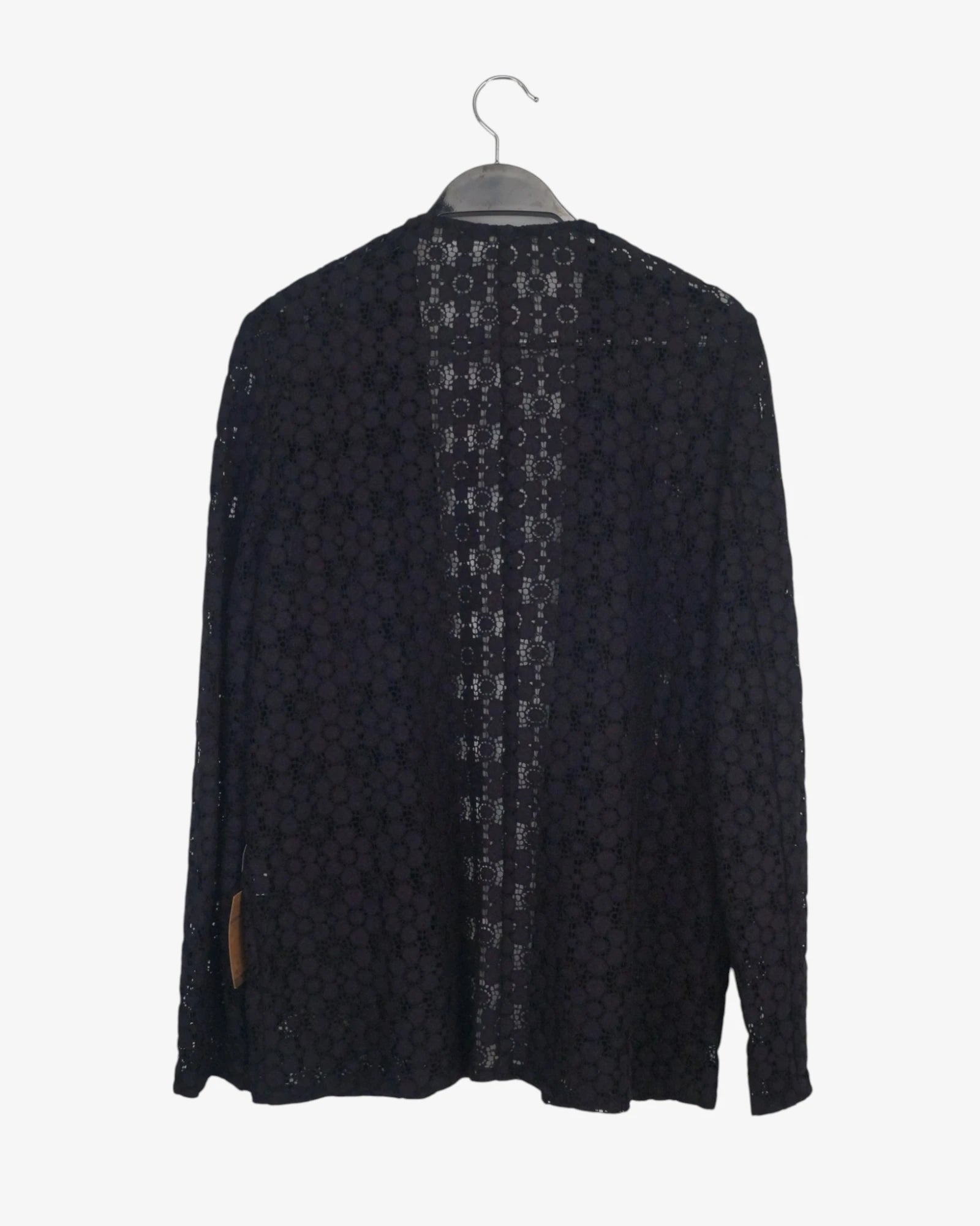 Americana de encaje con solapa