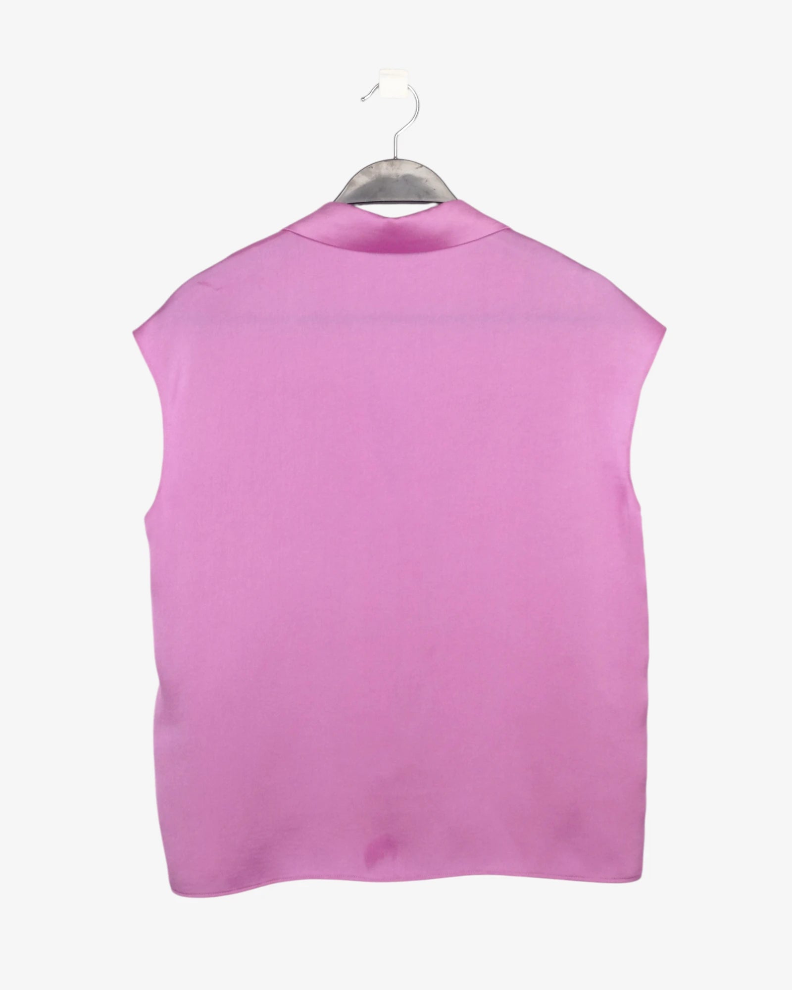 Blusa rosa satinada