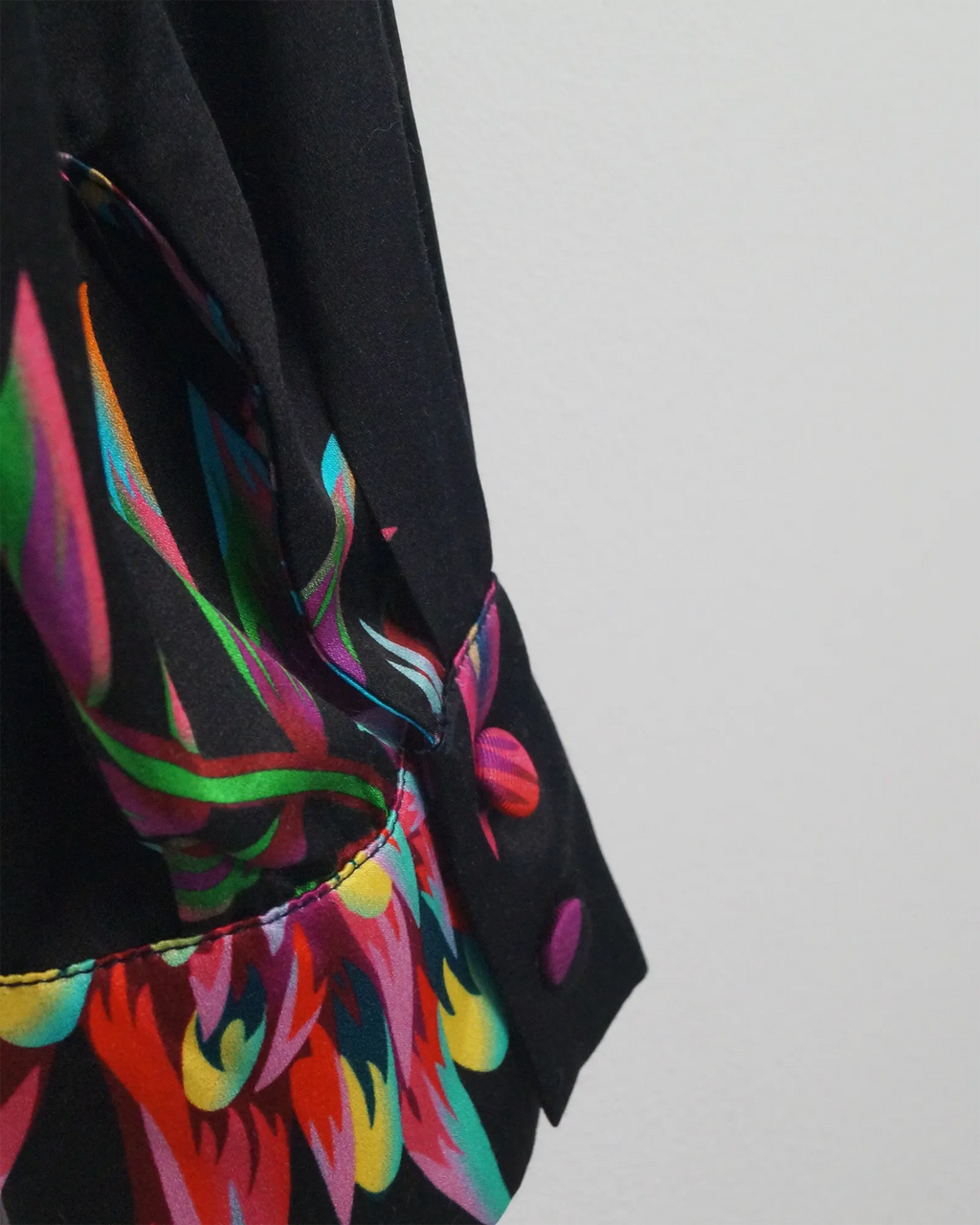 Camisa combinada con seda