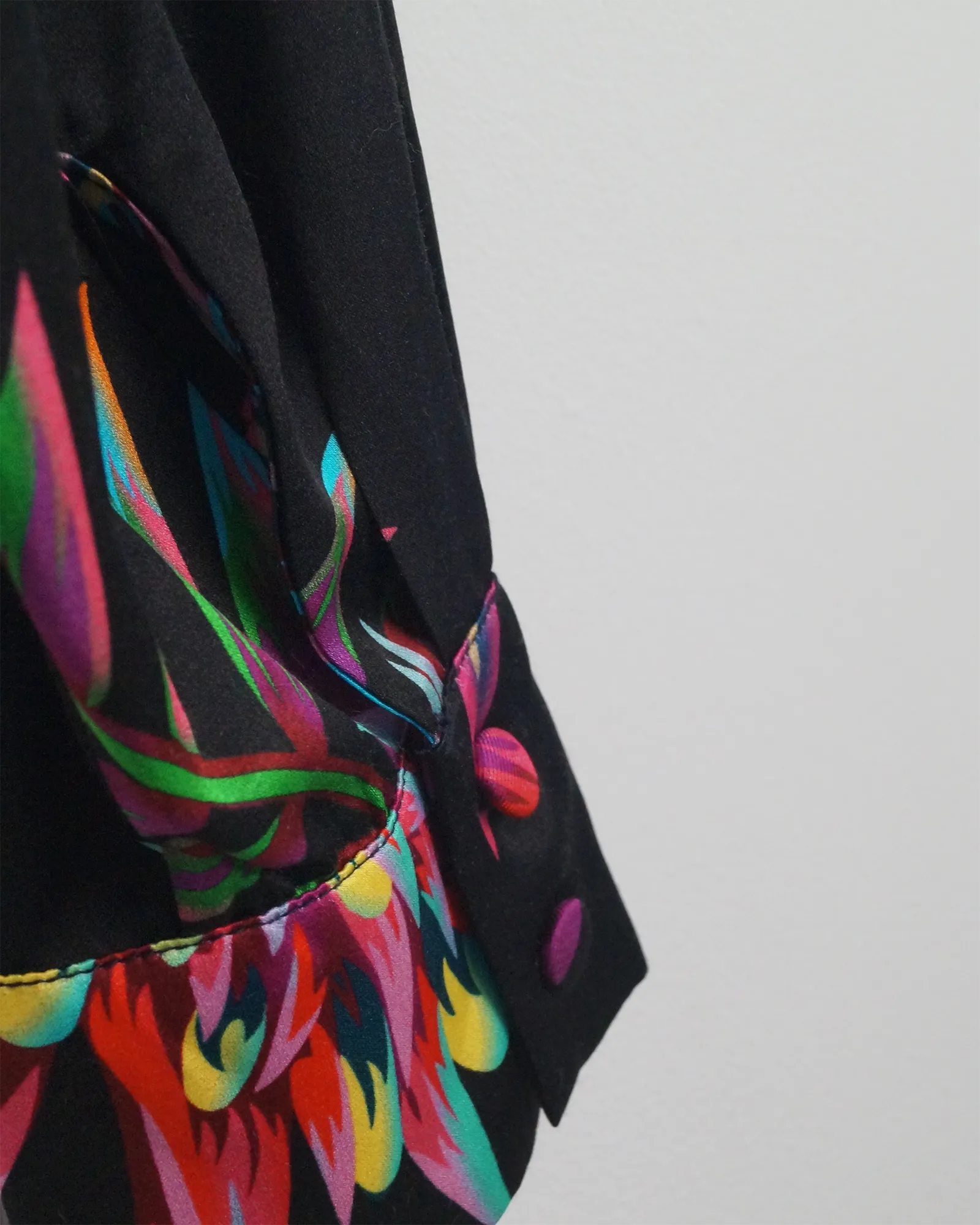 Camisa combinada con seda