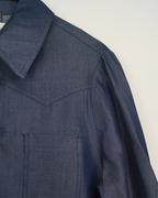 Camisa combinada con seda