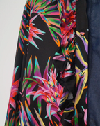 Camisa combinada con seda