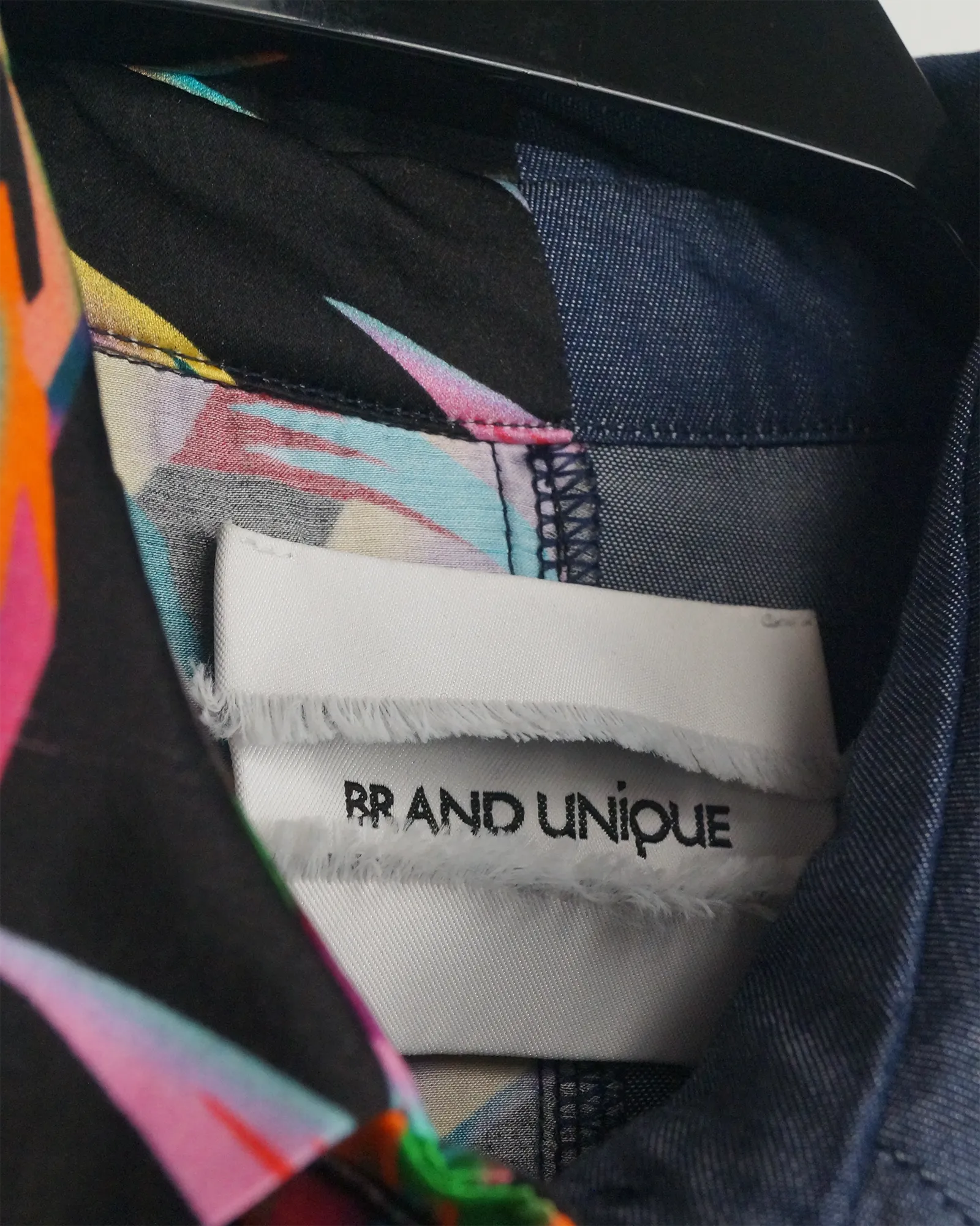 Camisa combinada con seda