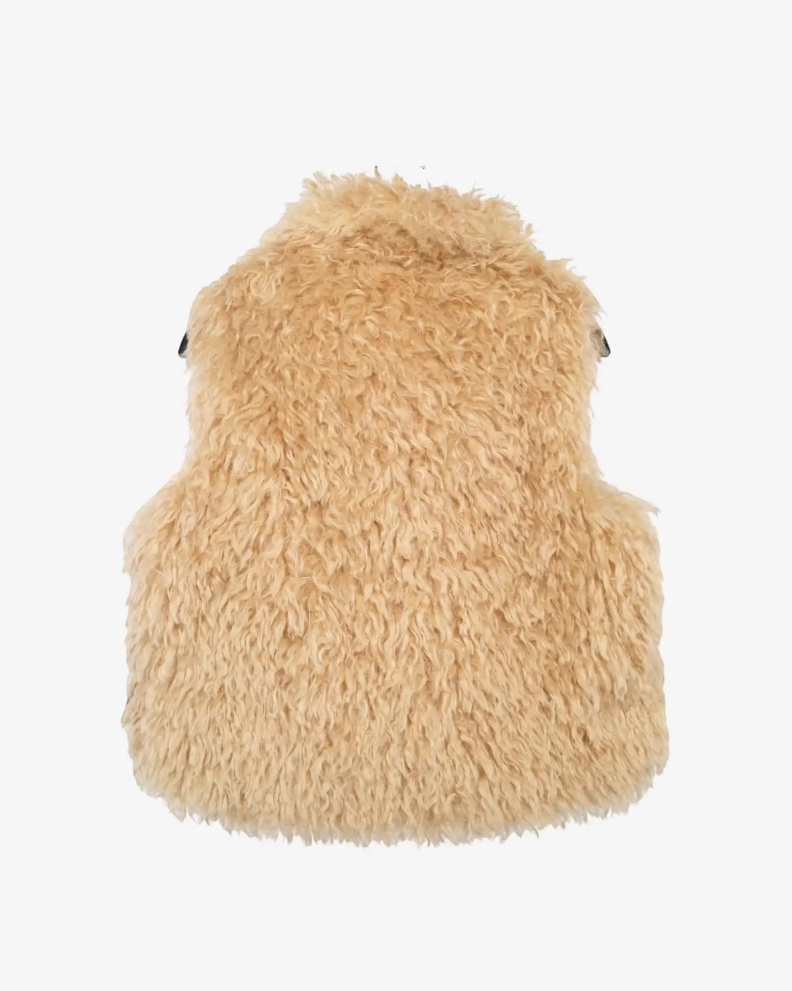 Chaleco reversible plata y peluche