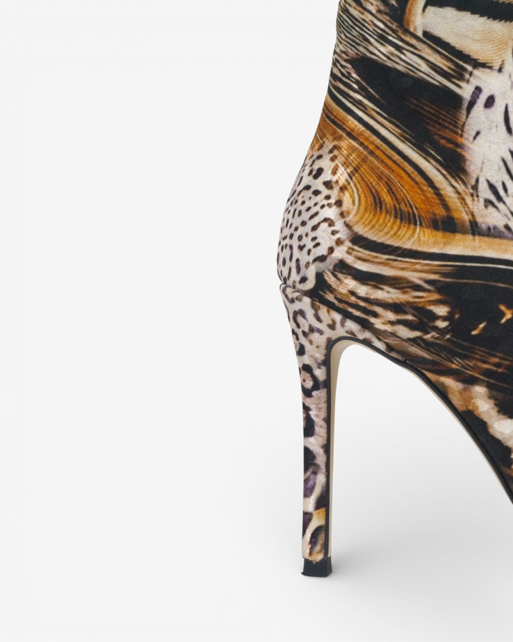Botin animal print raso