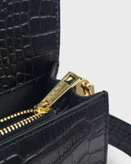 Bolso cocodrilo de piel