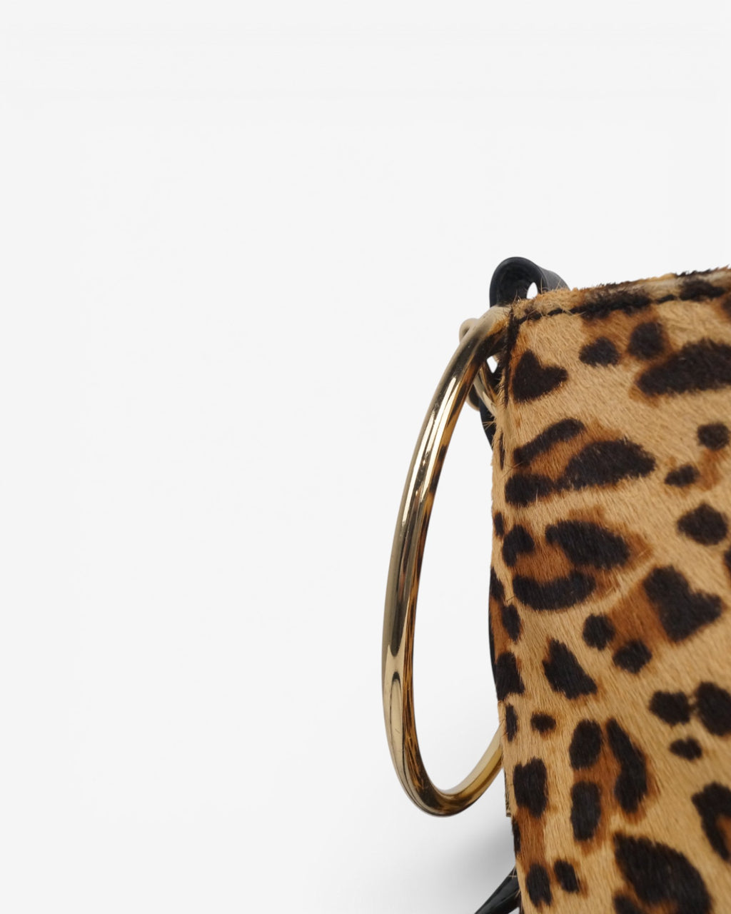 Bolso saco animal print piel