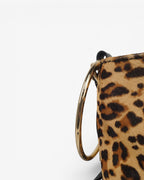 Bolso saco animal print piel
