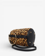 Bolso saco animal print piel
