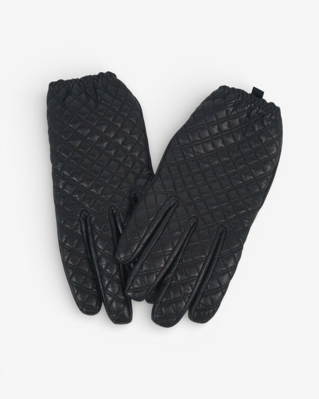 Guantes de piel negros