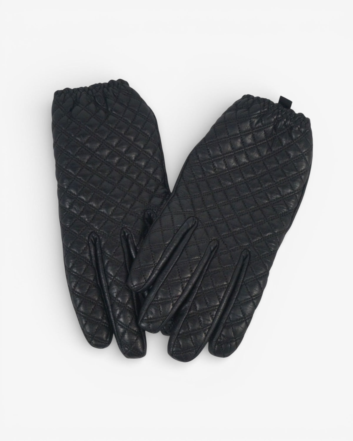 Guantes de piel negros