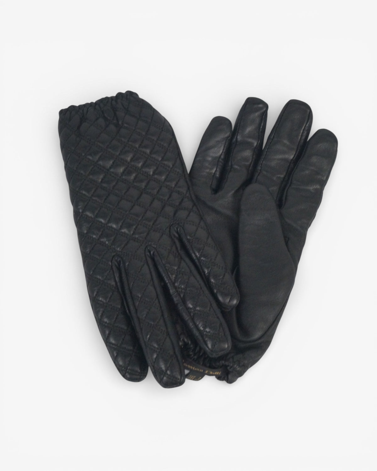 Guantes de piel negros
