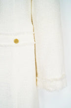 Vestido largo crema