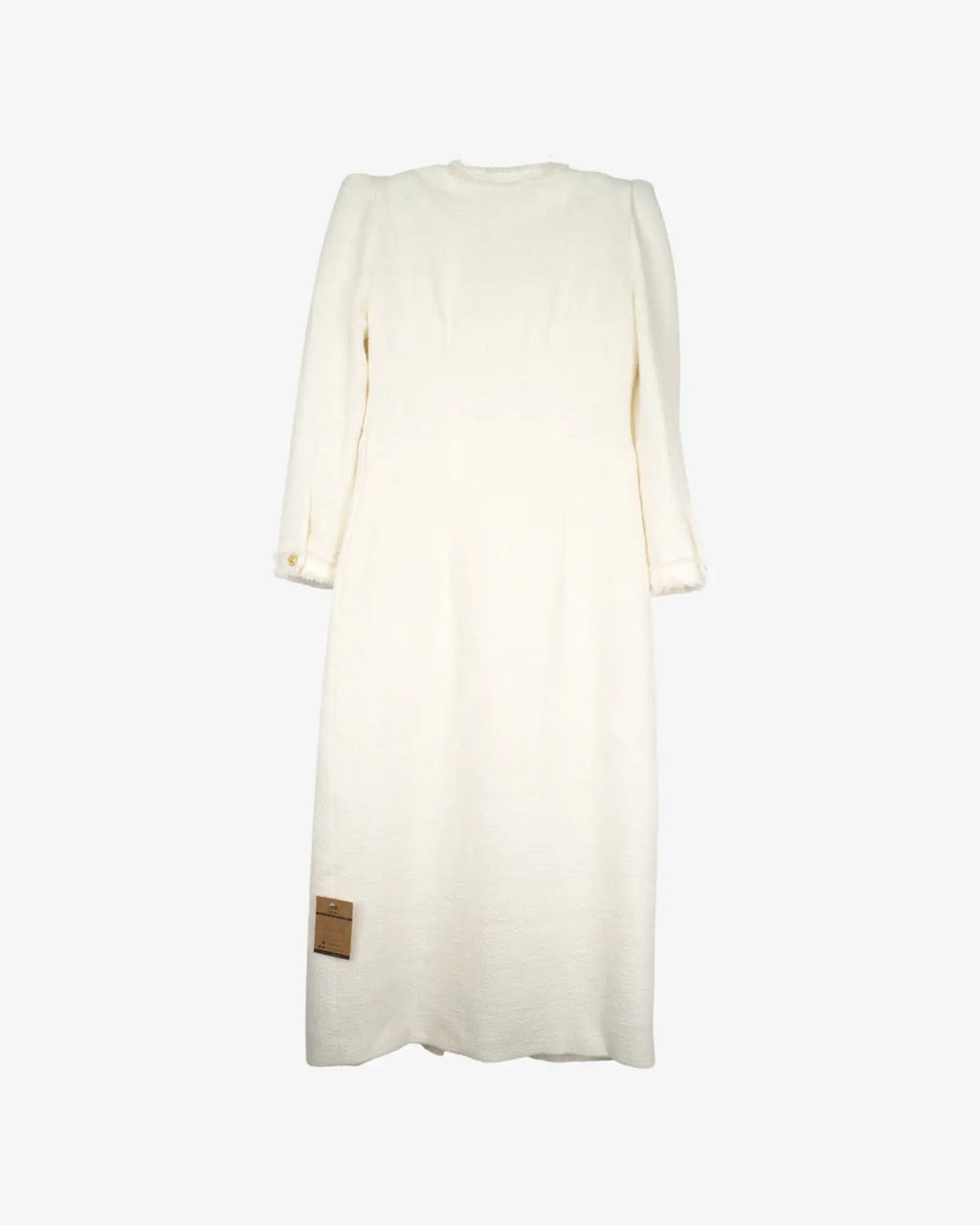 Vestido largo crema