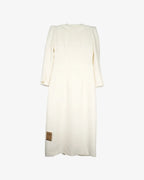 Vestido largo crema