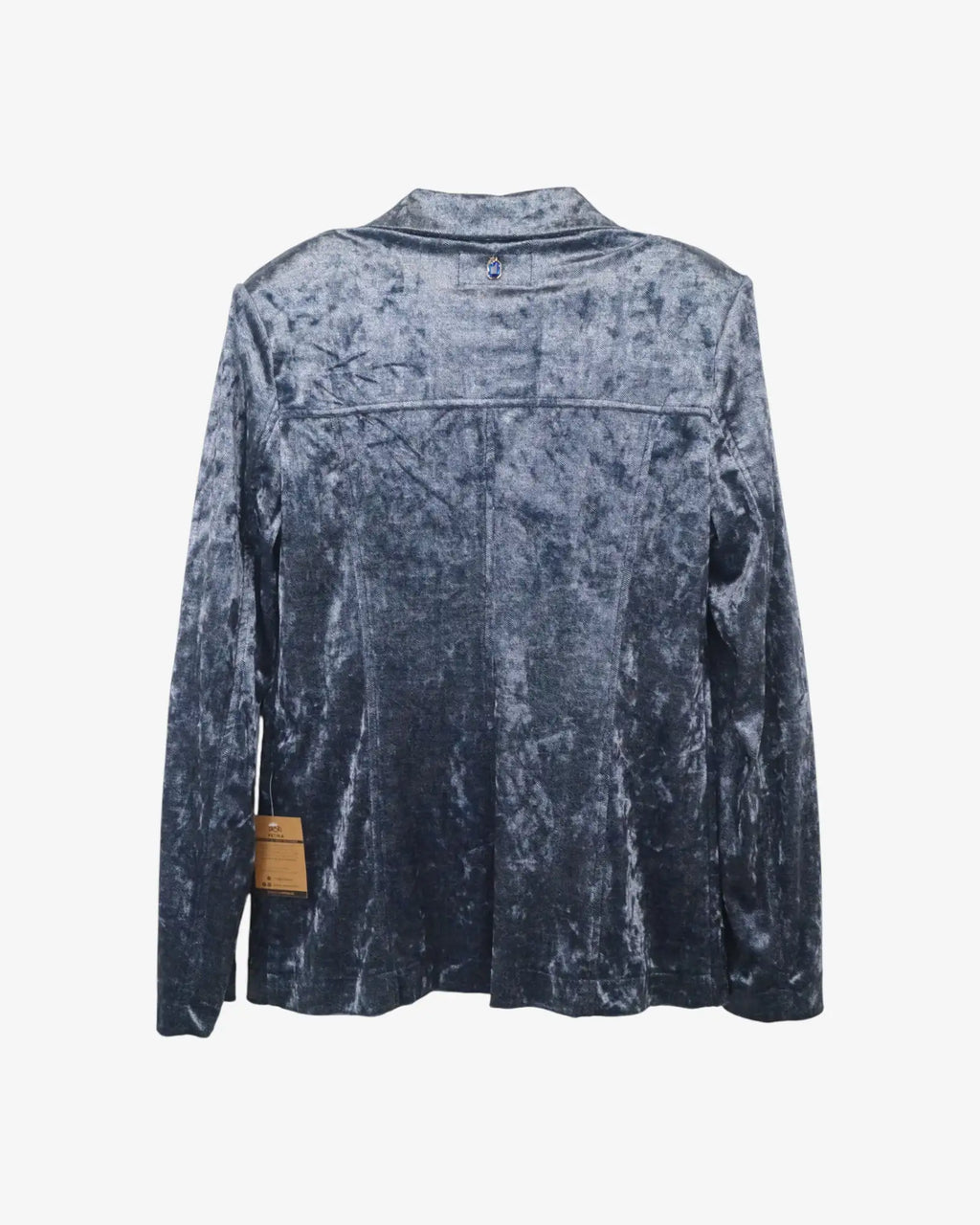 Americana de terciopelo azul