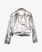 Cazadora plata polipiel