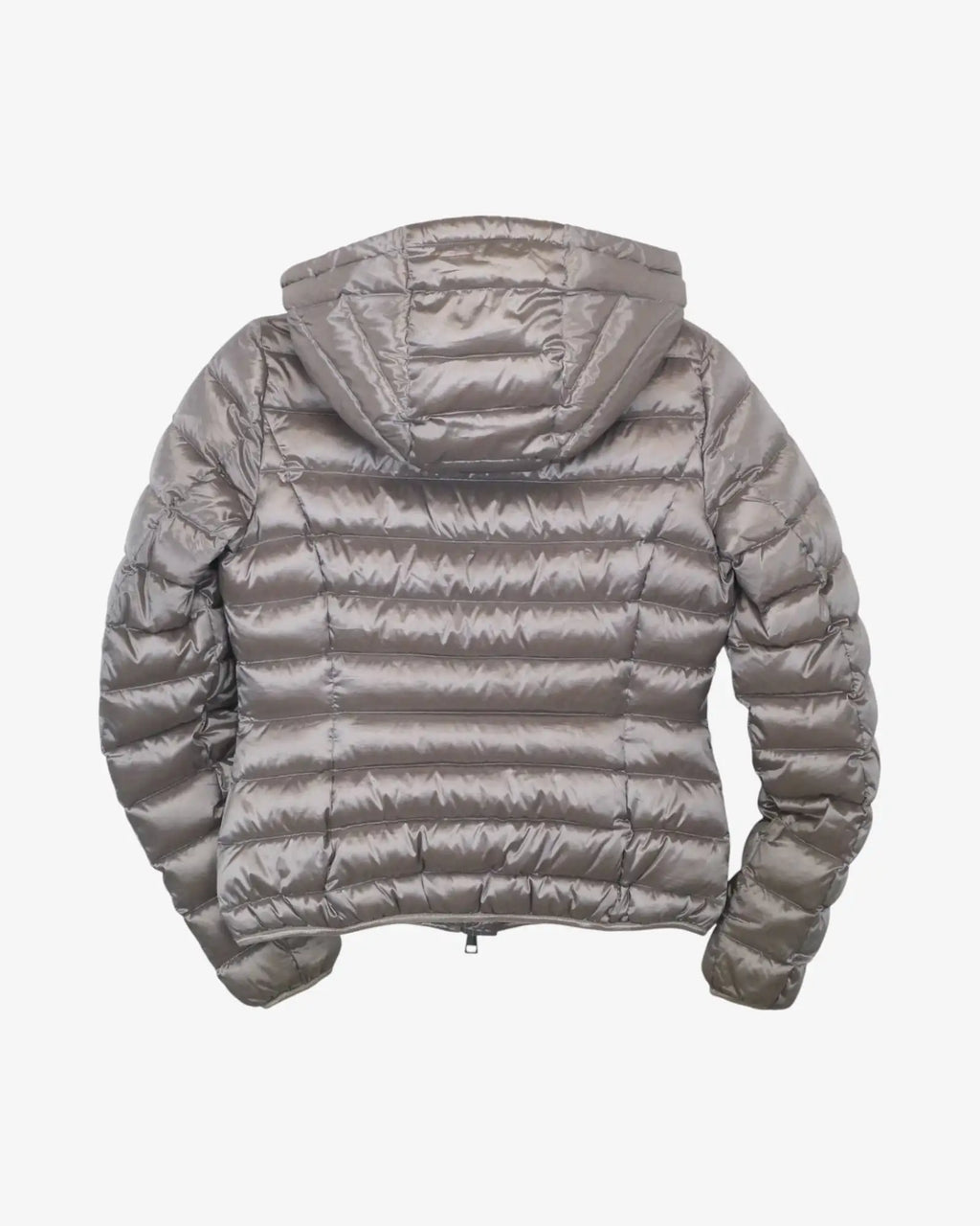 Anorak de plumas plateado