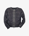 Chaqueta de plumas strass