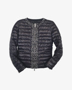 Chaqueta de plumas strass