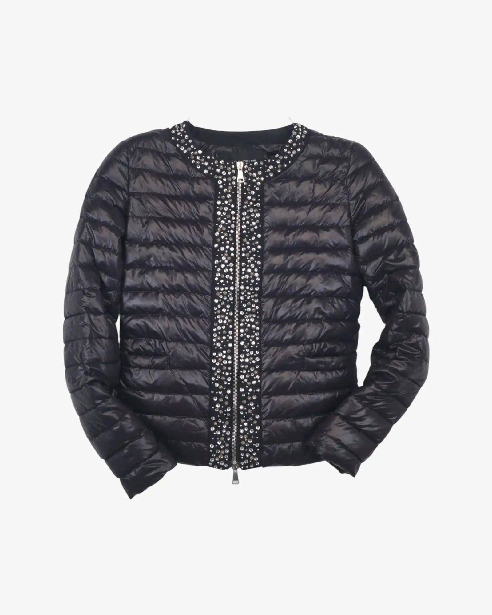 Chaqueta de plumas strass