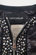 Chaqueta de plumas strass