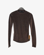 Camiseta lúrex marrón brillo