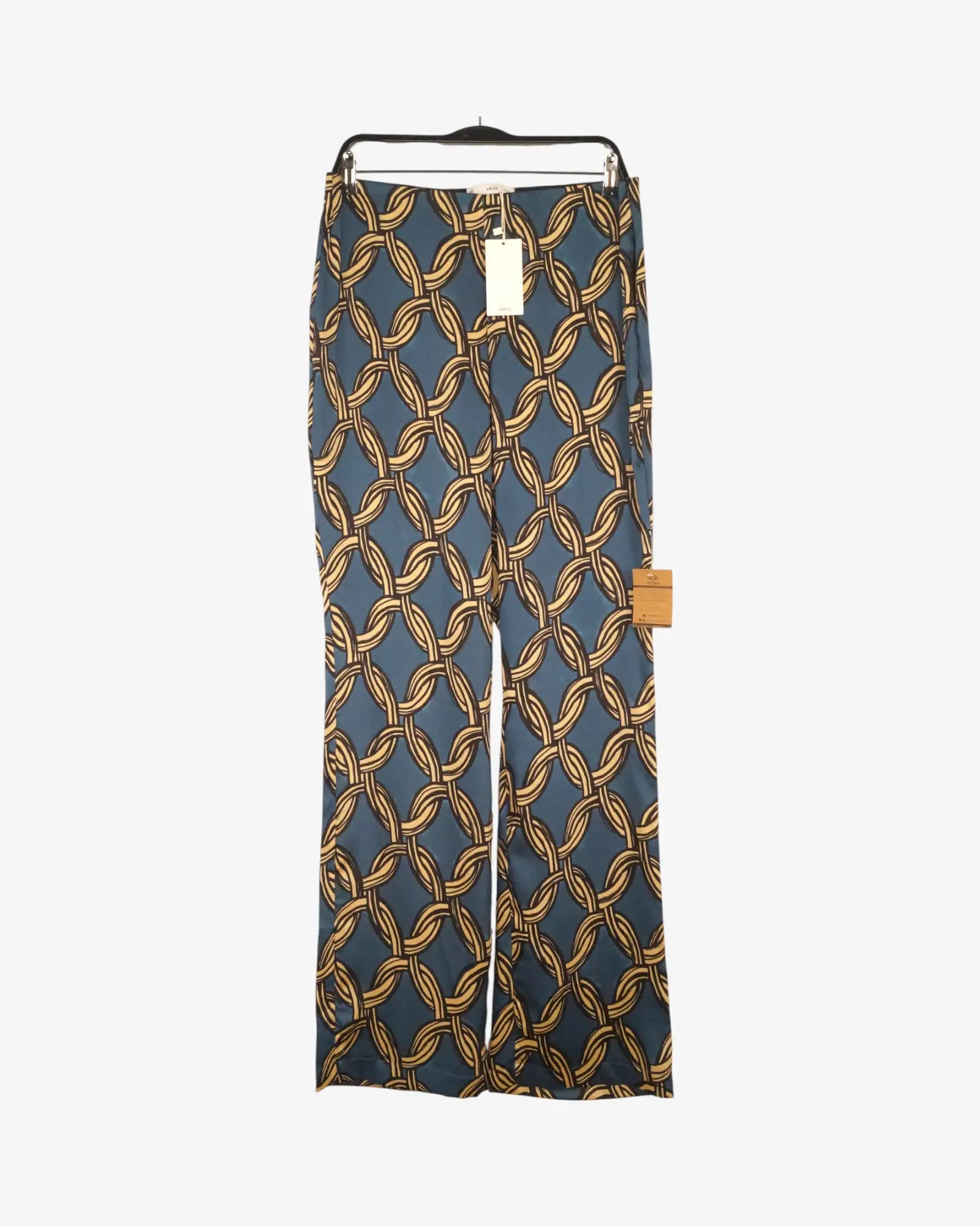 Pantalón satinado estampado