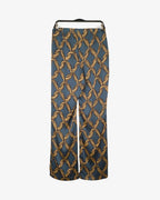 Pantalón satinado estampado