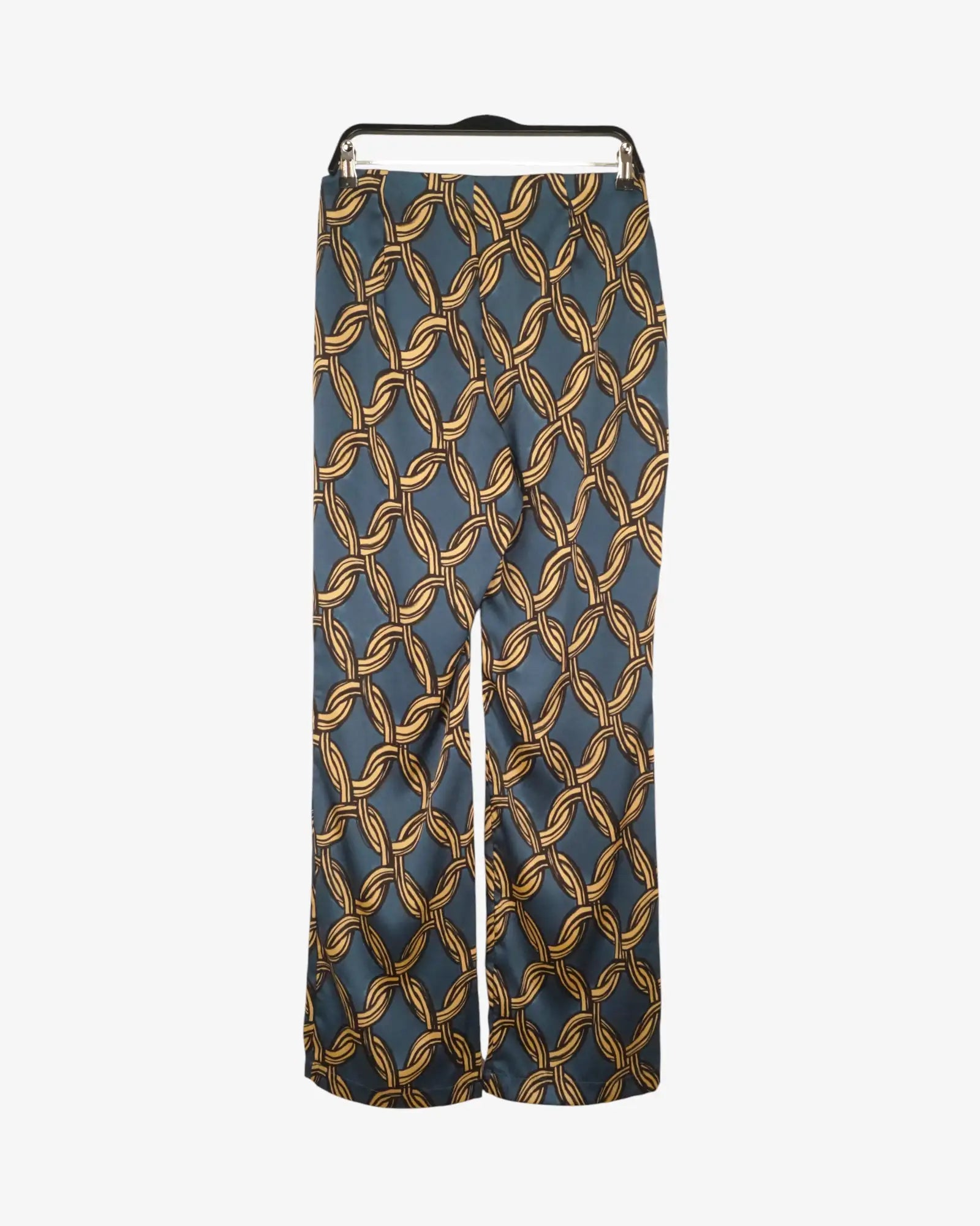 Pantalón satinado estampado