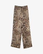 Pantalón satinado animal print