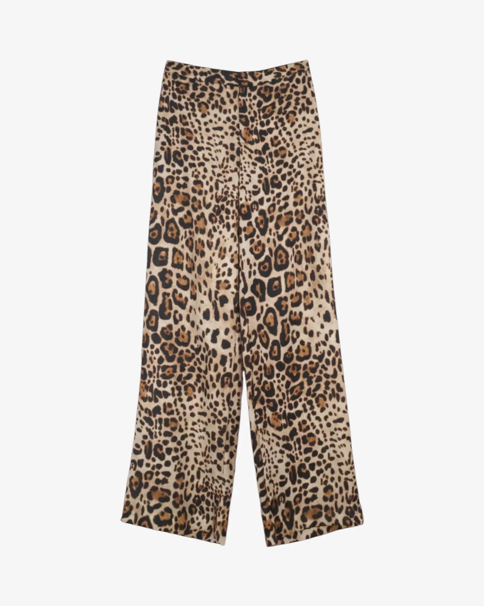 Pantalón satinado animal print
