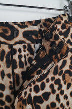 Pantalón satinado animal print