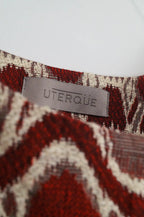 Chaqueta granate tejida