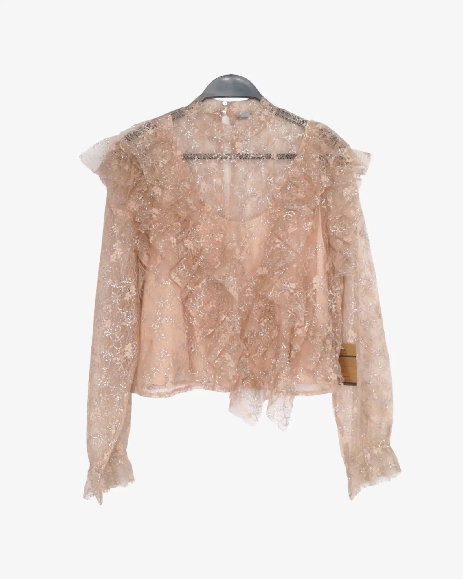 Blusa encaje con volantes