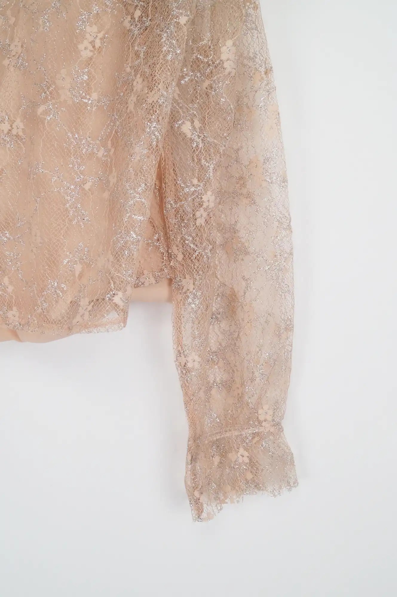 Blusa encaje con volantes