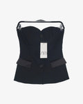 Chaleco strapless smoking
