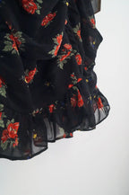 Vestido corto fruncido