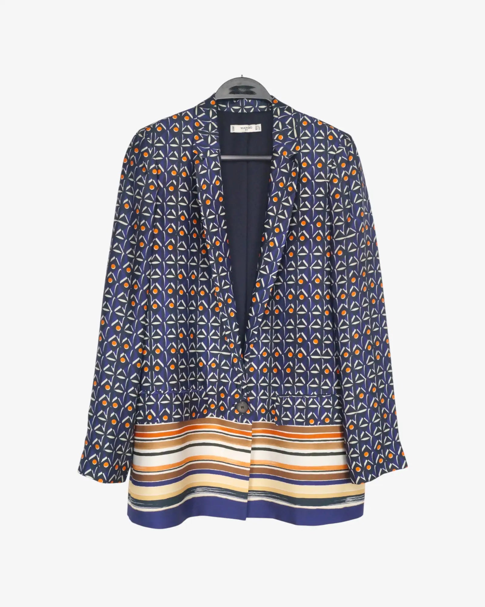 Americana estampada de raso